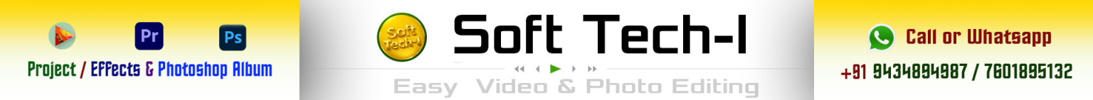 Soft Tech-I video editing resources and contact banner