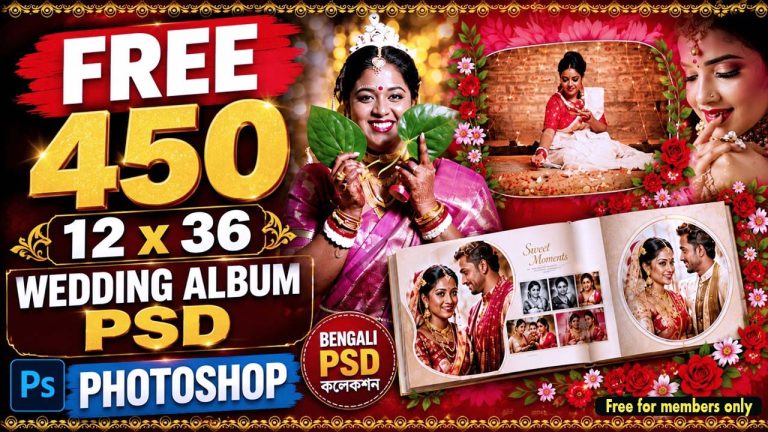 450 Wedding Album Templates For Photoshop!