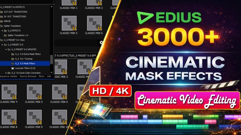 NEW 3000 Edius Effects | Mask Filters Preset-2026