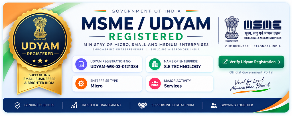 S.E Technology Registration By- Udyam Registration